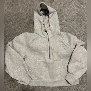 Lululemon Scuba Oversized Half-zip Hoodie in Heathered gray size xs/s